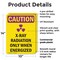 Signmission Radiation & Laser Sign, 14 in H x 10 in W, Plastic, Rectangle OS-2PACK-CR-P-1014-V-10285 - alternate 2